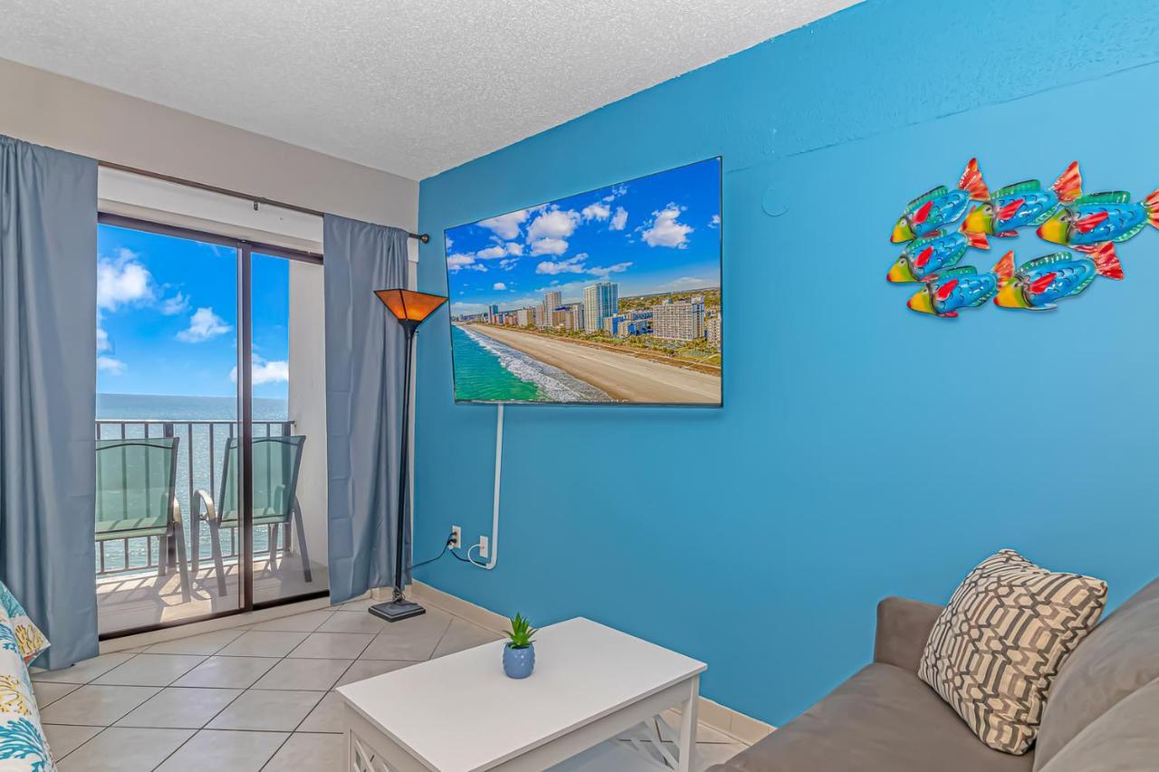 Ocean Front Studio With Panoramic Views! Palace Resort 1001 Myrtle Beach Exteriör bild