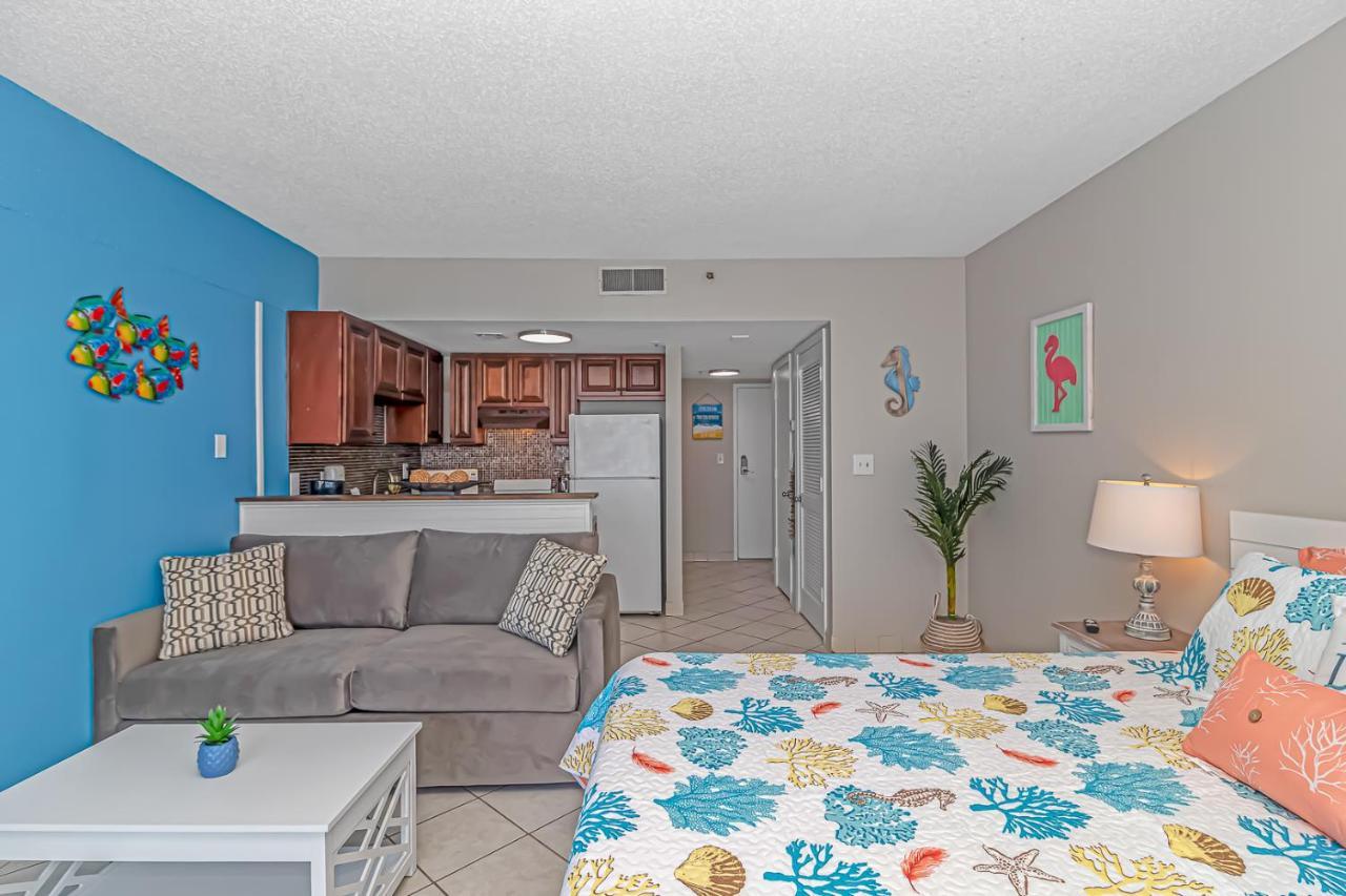 Ocean Front Studio With Panoramic Views! Palace Resort 1001 Myrtle Beach Exteriör bild