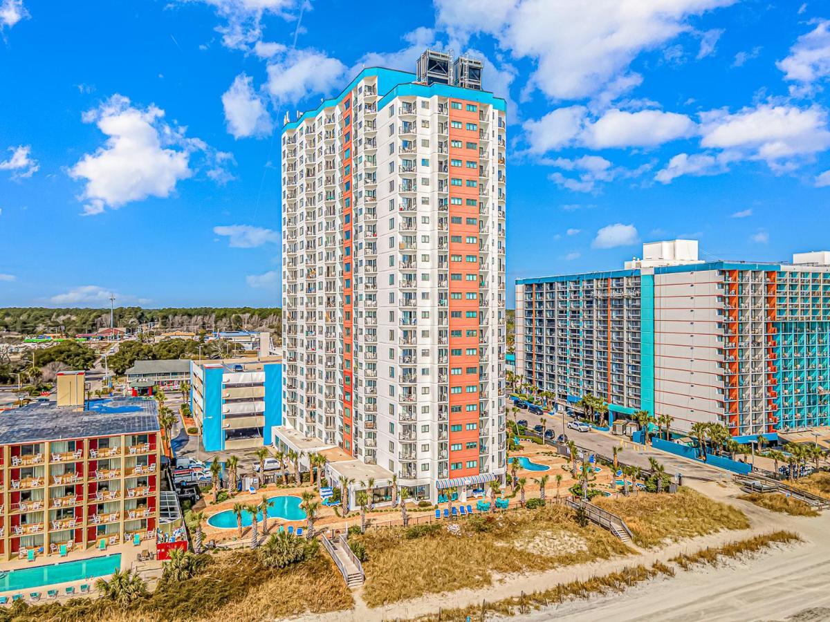Ocean Front Studio With Panoramic Views! Palace Resort 1001 Myrtle Beach Exteriör bild