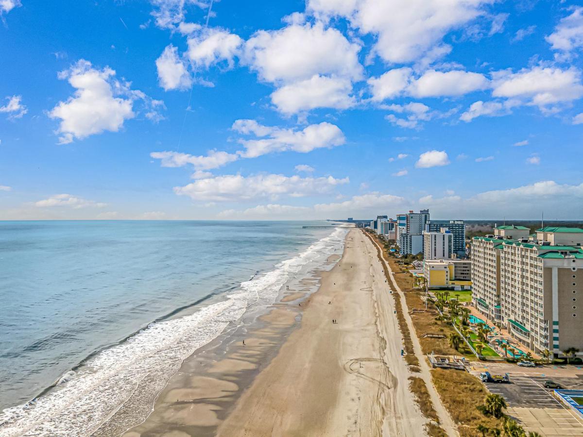 Ocean Front Studio With Panoramic Views! Palace Resort 1001 Myrtle Beach Exteriör bild