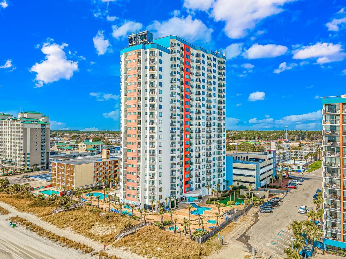Ocean Front Studio With Panoramic Views! Palace Resort 1001 Myrtle Beach Exteriör bild