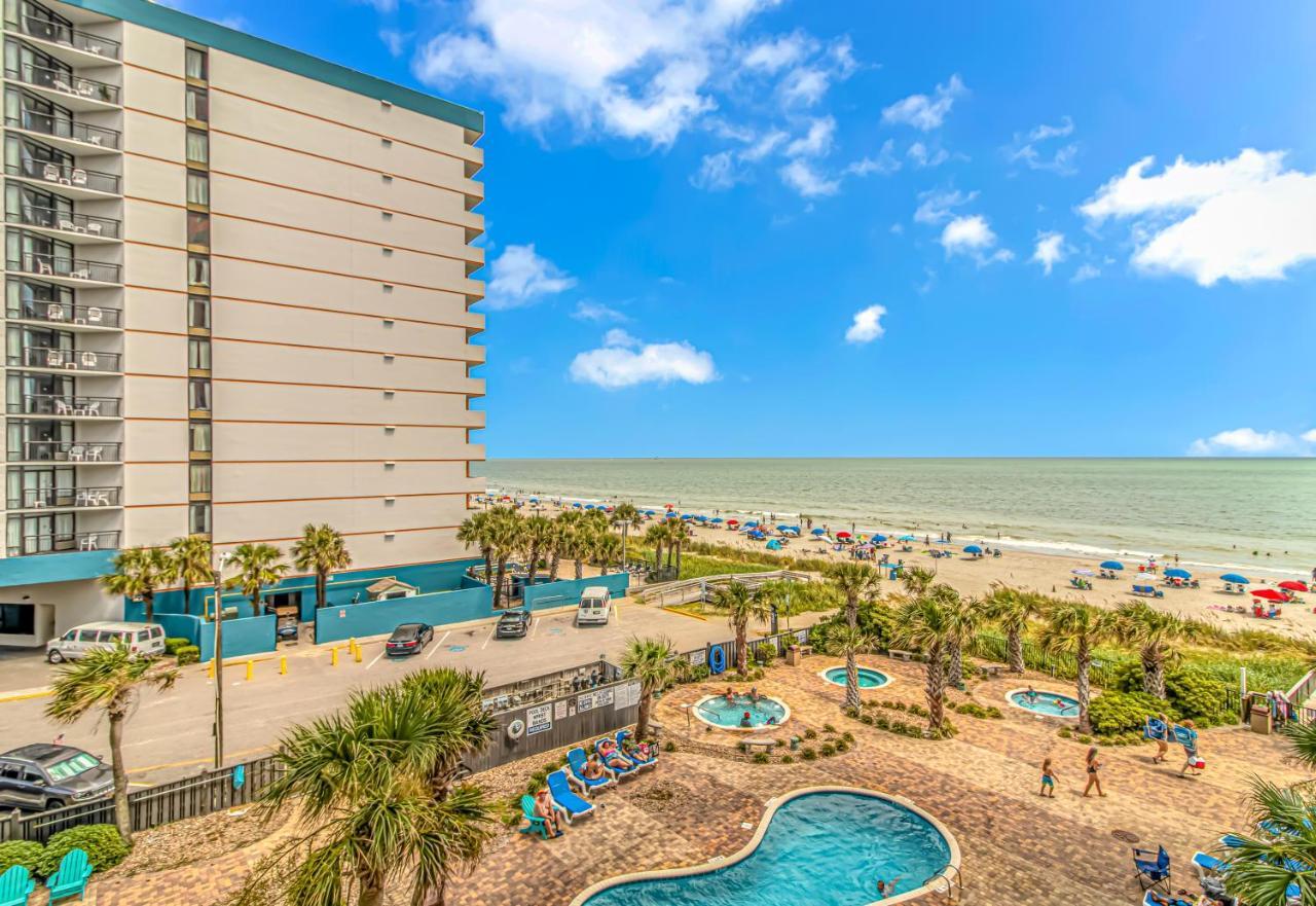 Ocean Front Studio With Panoramic Views! Palace Resort 1001 Myrtle Beach Exteriör bild