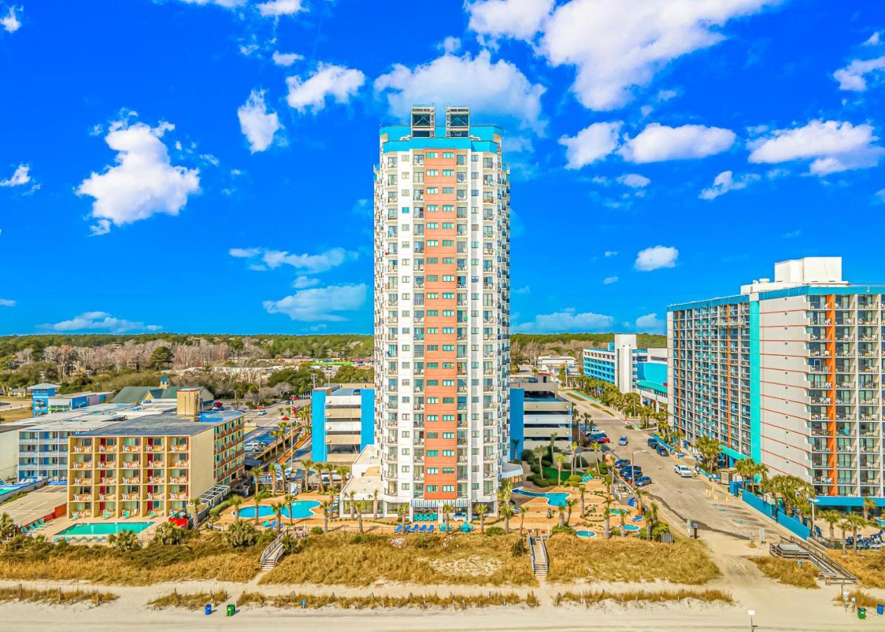 Ocean Front Studio With Panoramic Views! Palace Resort 1001 Myrtle Beach Exteriör bild